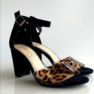 Jessica Simpson Cheetah Peep Toe Sandal